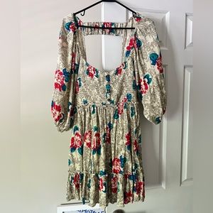 Free people printed mini dress